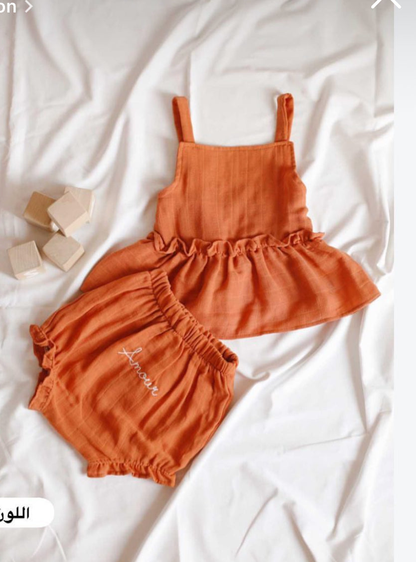 orange girl set