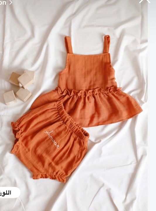 orange girl set