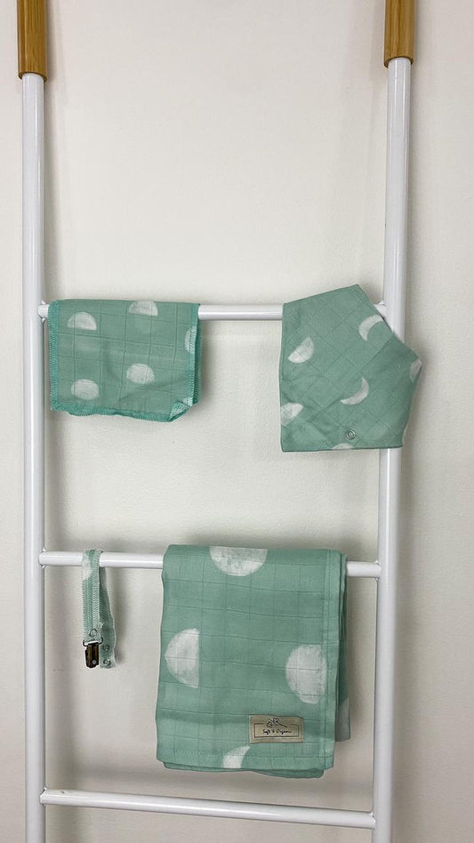moon swaddle set