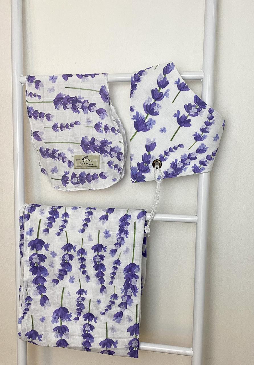 lavender swaddle set