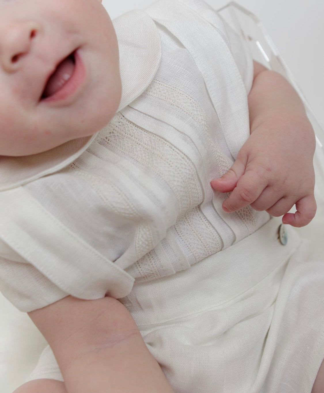Spanish linen organza outfit