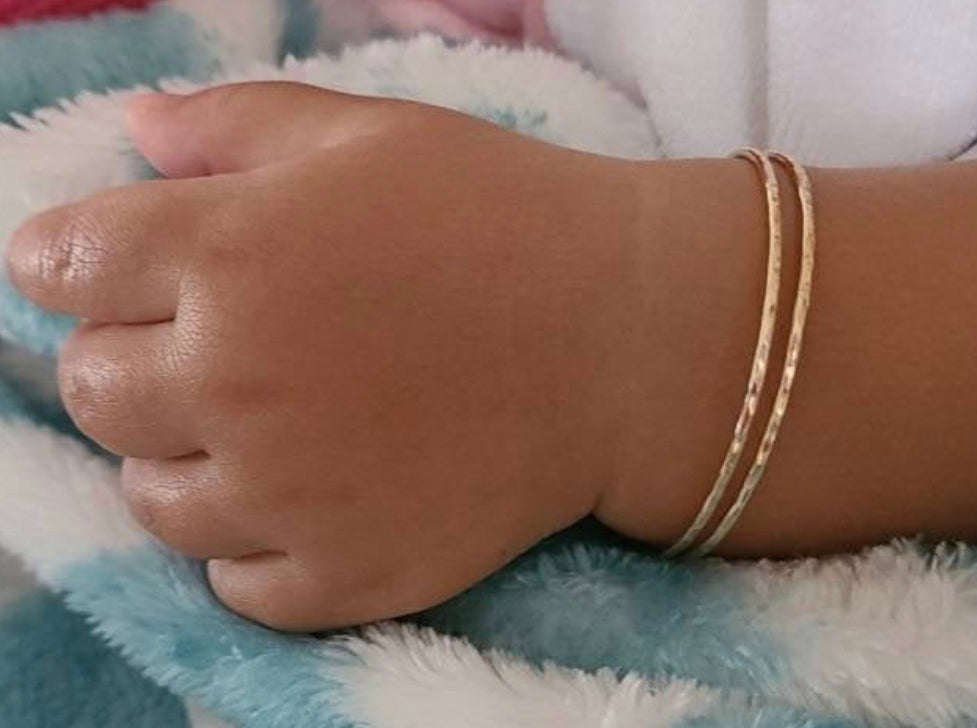 14K Gold Bangles