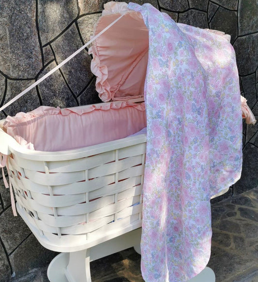 pink flowers swaddle