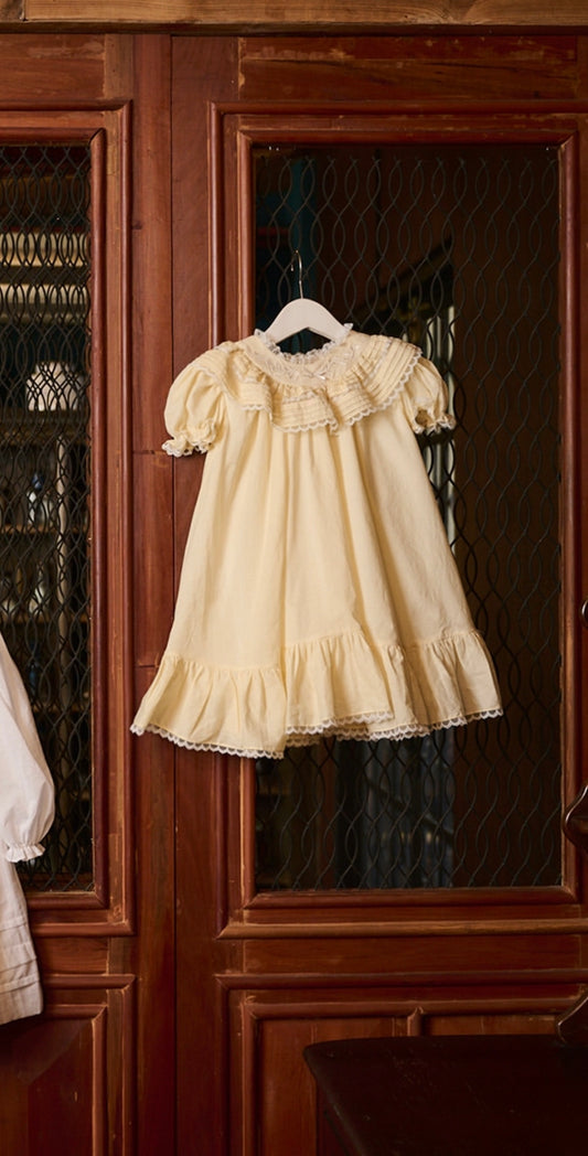 yellow cotton dress 🌼