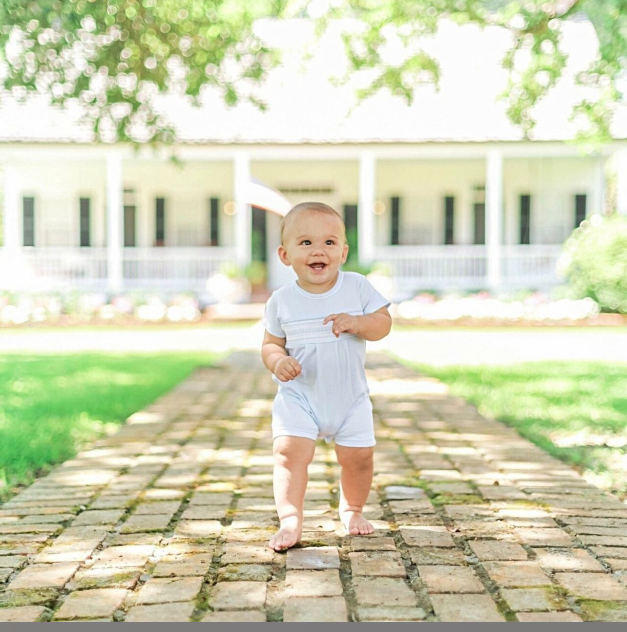 Smocked romper