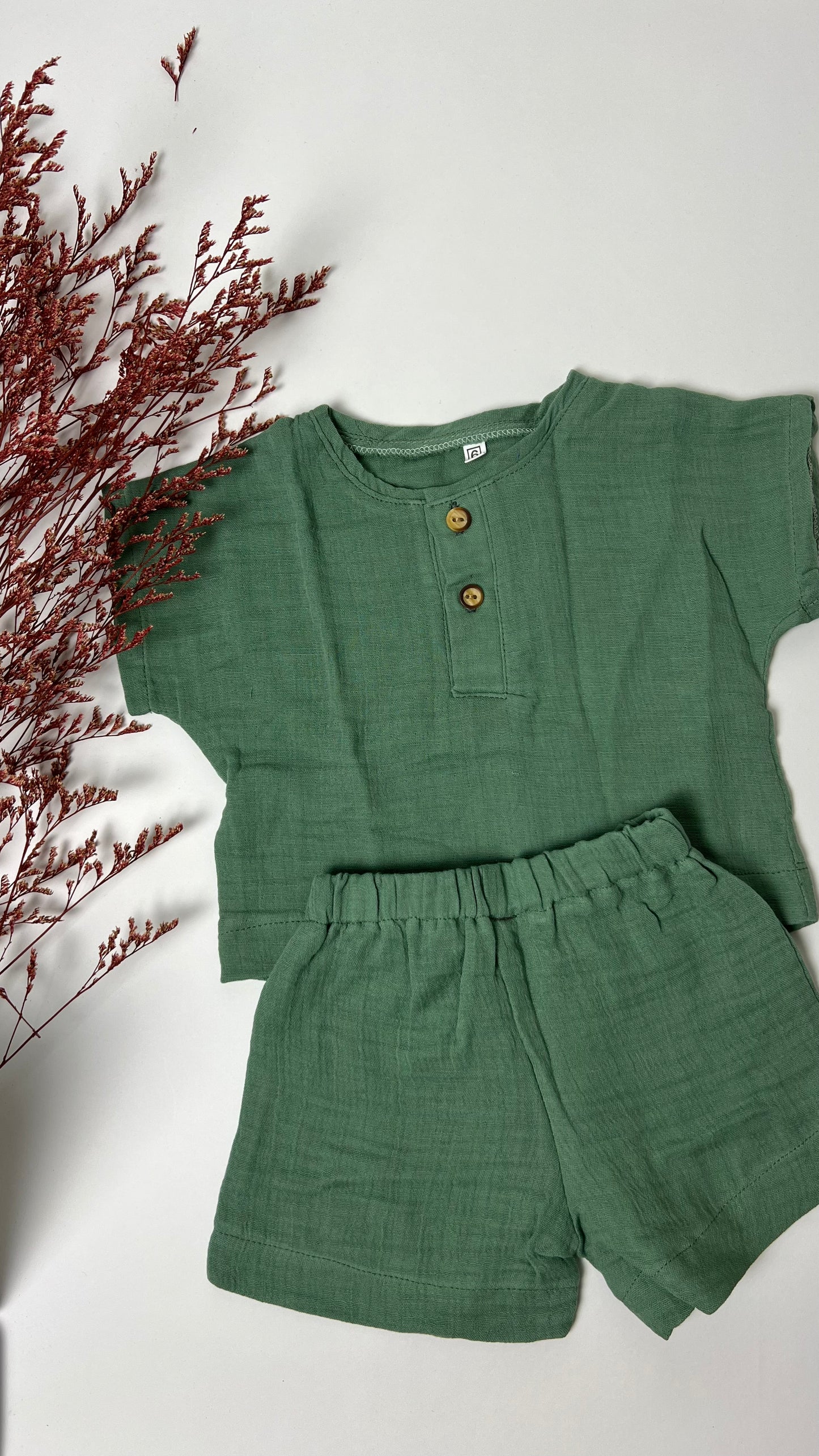 short Muslin set